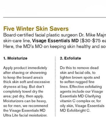 5 winter Skin Savers - as seen in Mens Book December 2014 _Issue