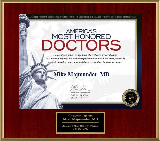 America's Most Honored Doctors - Top 5% 2022